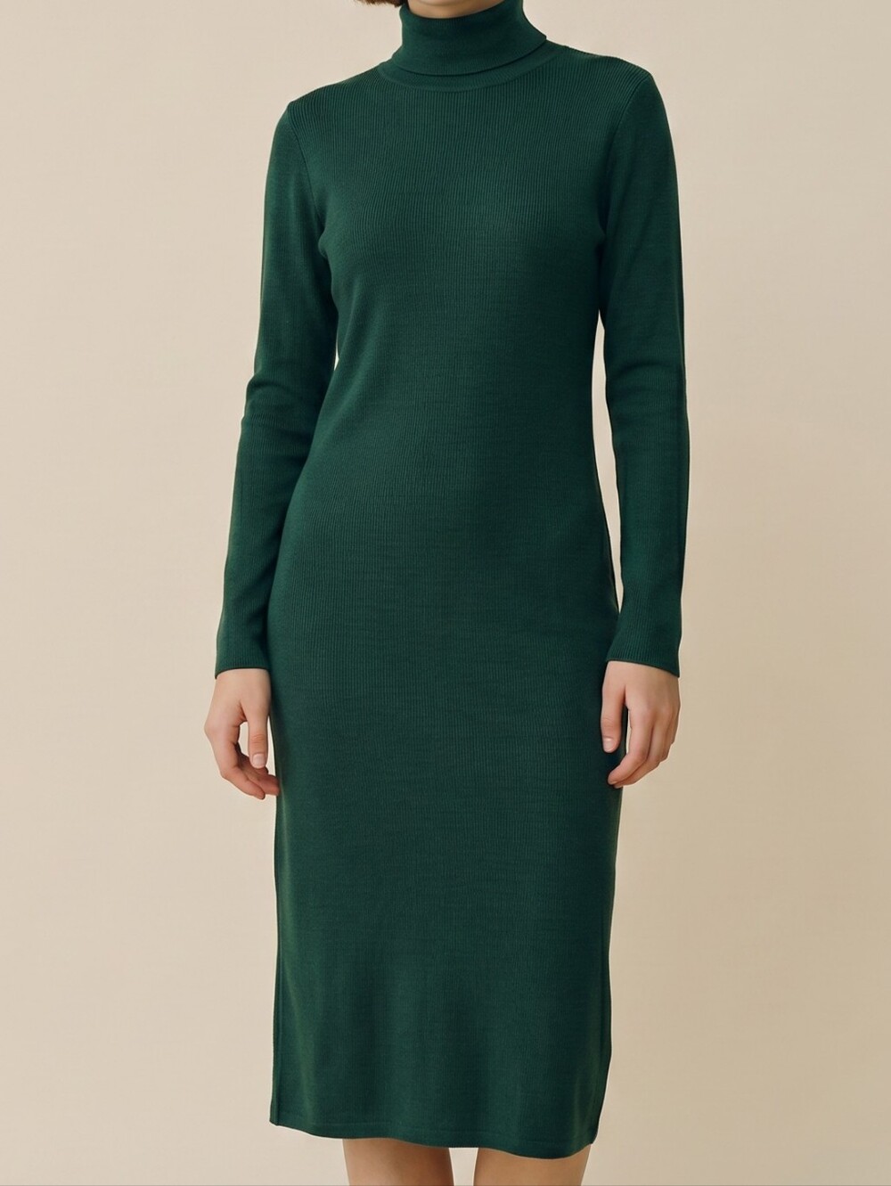 Banana Republic Classic Long Sleeve Green Women’s Knit Dress L